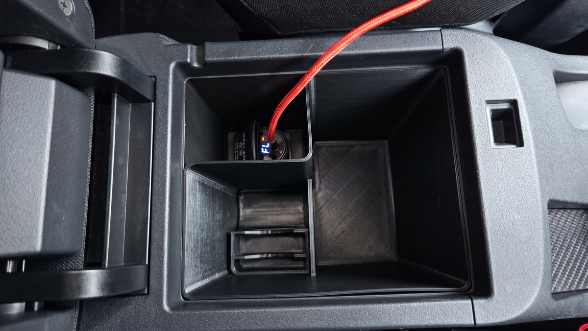 Mitsubishi Lancer (2007+) Centre Console Divider Tray with Hidden Storage