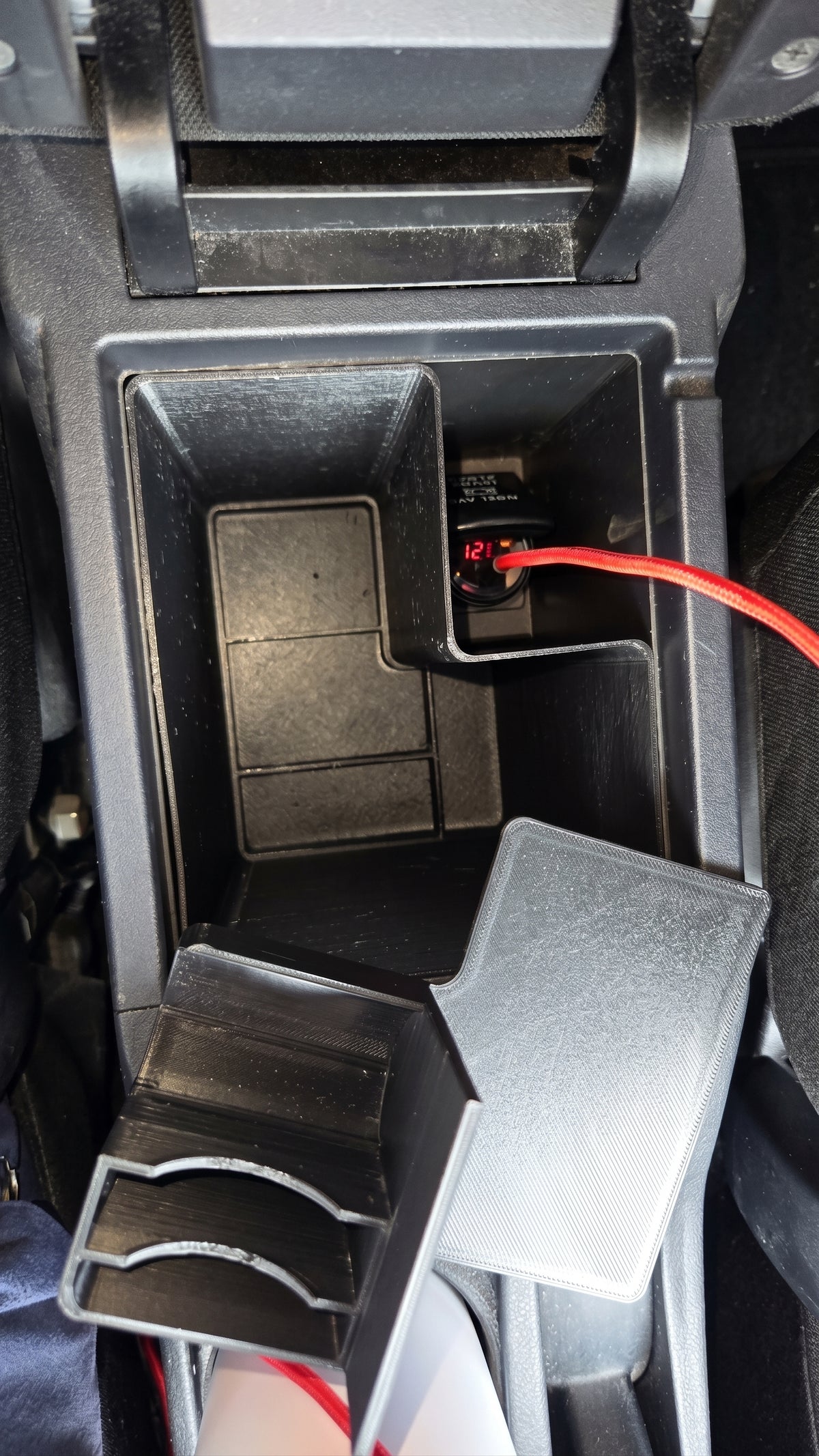 Mitsubishi Lancer (2007+) Centre Console Divider Tray with Hidden Storage