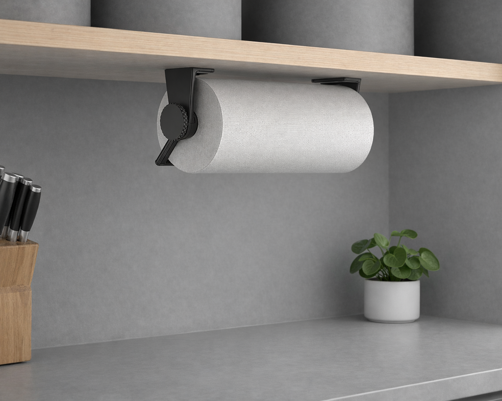 Paper Towel Holder - Satin Black