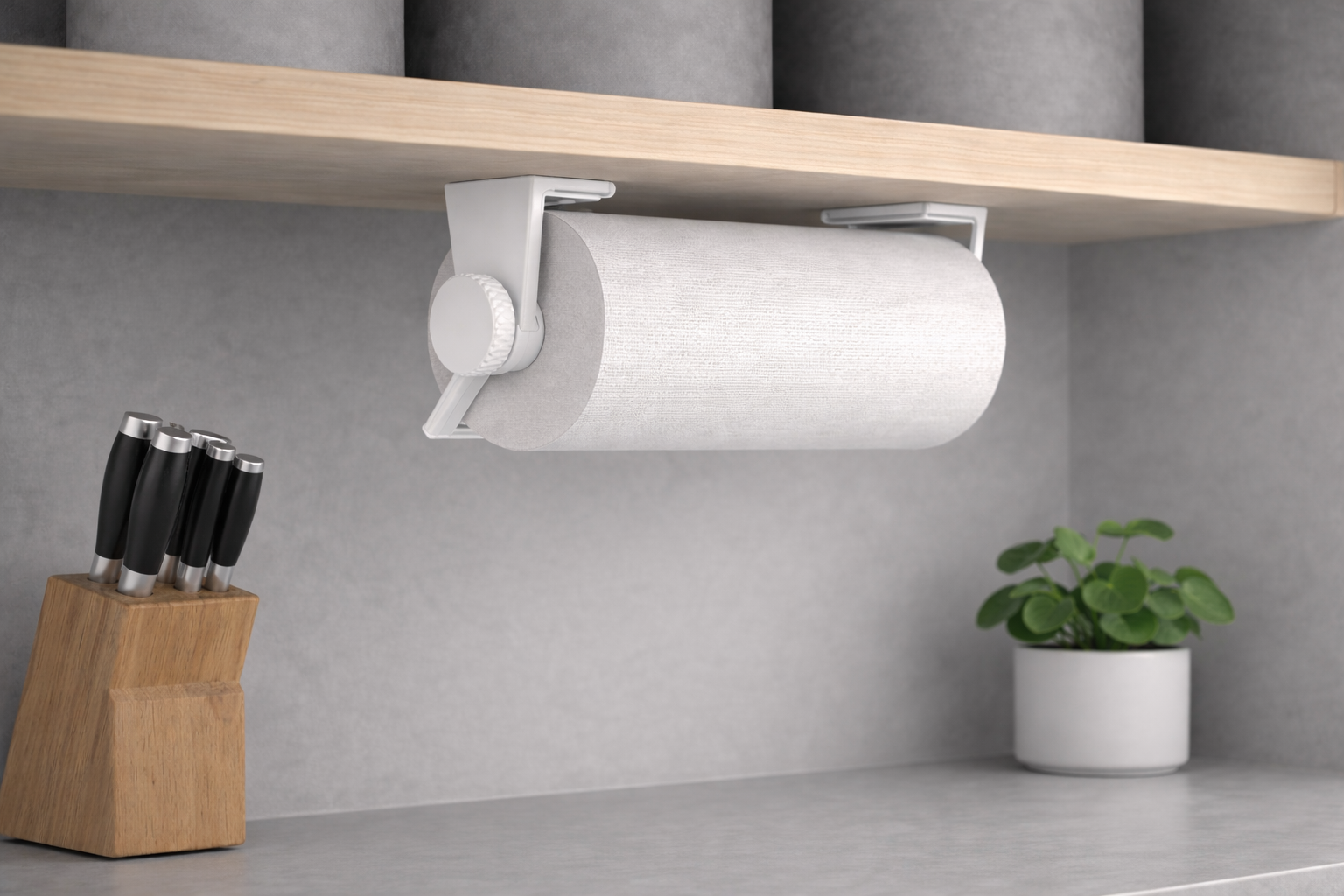 Paper Towel Holder - Off White